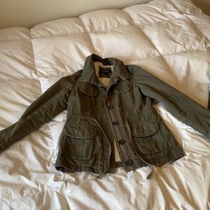 Army Green Jscket with Sherpa